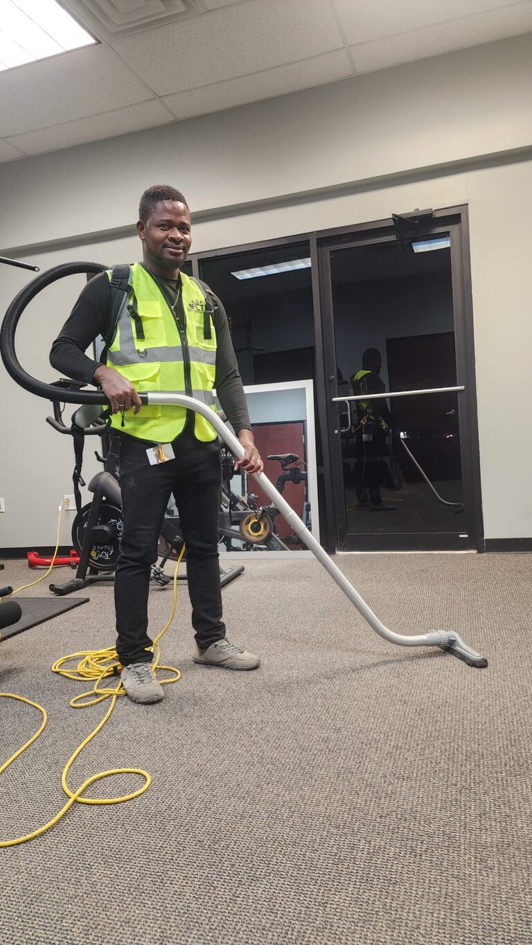First Cleaning Team technician at work